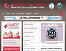 Tablet Screenshot of declarationofistanbul.org